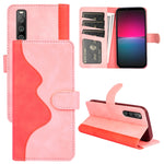 Custodia per cellulare in pelle Flip orizzontale con cuciture, For Sony Xperia 1 IV, For Sony Xperia 10 IV