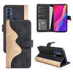 Custodia per cellulare in pelle Flip orizzontale con cuciture, For TCL 30 5G / 30 / 30+, For TCL 30 SE / 305 / 306