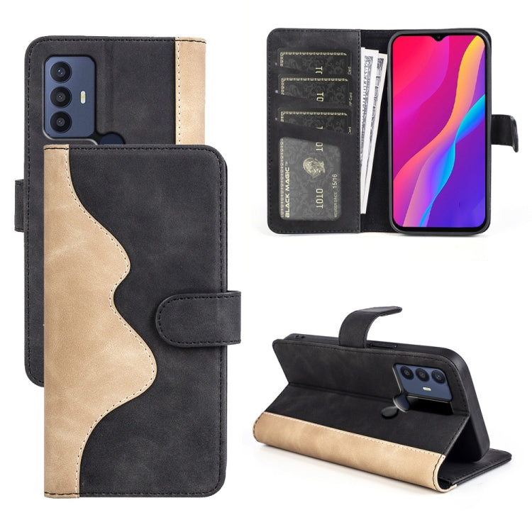 Custodia per cellulare in pelle Flip orizzontale con cuciture, For TCL 30 5G / 30 / 30+, For TCL 30 SE / 305 / 306