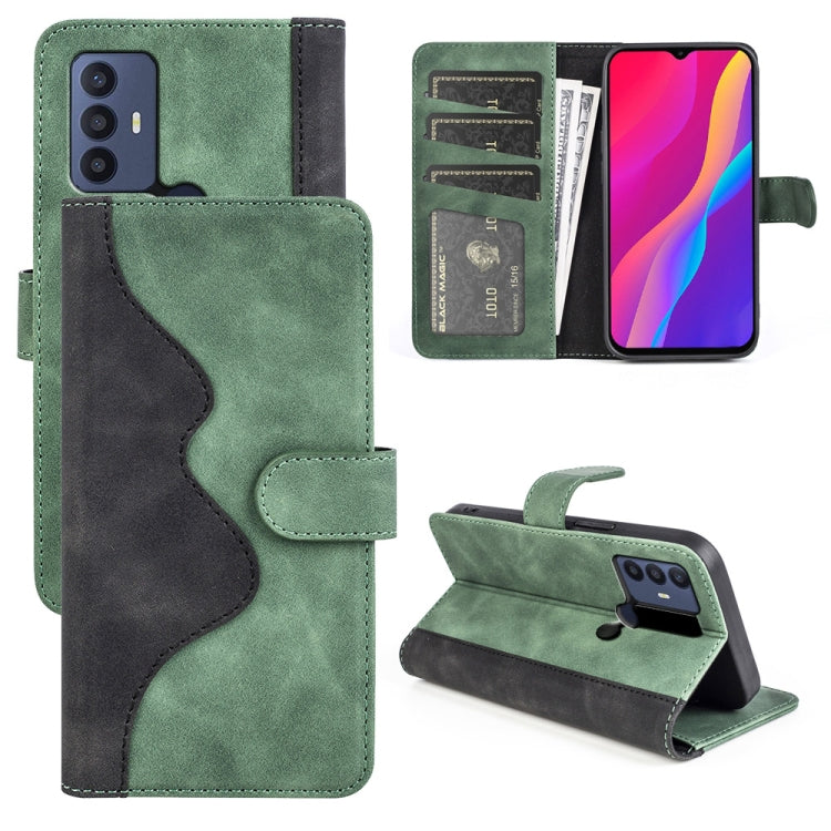 Custodia per cellulare in pelle Flip orizzontale con cuciture, For TCL 30 5G / 30 / 30+, For TCL 30 SE / 305 / 306