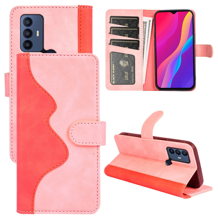 Custodia per cellulare in pelle Flip orizzontale con cuciture, For TCL 30 5G / 30 / 30+, For TCL 30 SE / 305 / 306