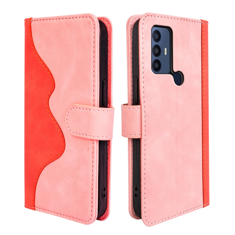 Custodia per cellulare in pelle Flip orizzontale con cuciture, For TCL 30 5G / 30 / 30+, For TCL 30 SE / 305 / 306