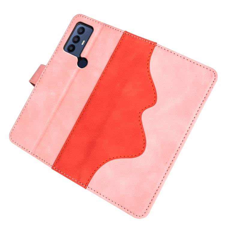 Custodia per cellulare in pelle Flip orizzontale con cuciture, For TCL 30 5G / 30 / 30+, For TCL 30 SE / 305 / 306