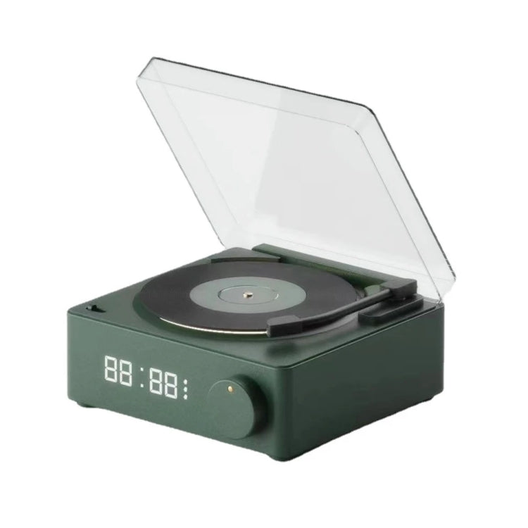 Sveglia creativa da tavolo con altoparlante Bluetooth retrò atomico in vinile Duosi X11