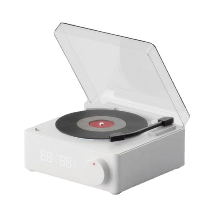 Sveglia creativa da tavolo con altoparlante Bluetooth retrò atomico in vinile Duosi X11
