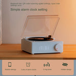 Sveglia creativa da tavolo con altoparlante Bluetooth retrò atomico in vinile Duosi X11
