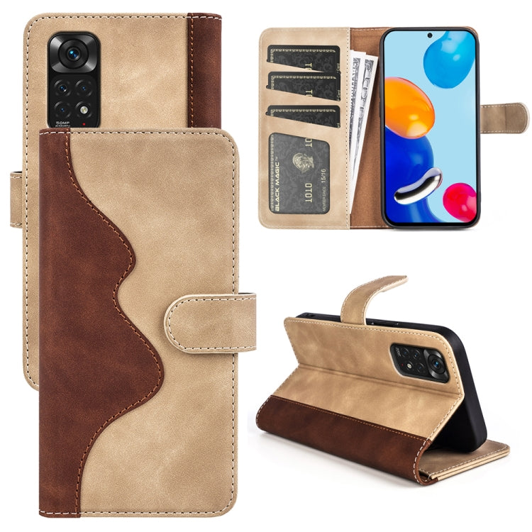 Custodia per cellulare in pelle Flip orizzontale con cuciture, For Xiaomi Redmi K50, For Xiaomi Redmi K50 Pro, For Xiaomi Redmi Note 11 4G Global / Note 11S, For Xiaomi Redmi Note 11 Pro 5G Global / 4G