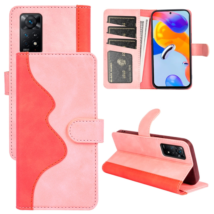 Custodia per cellulare in pelle Flip orizzontale con cuciture, For Xiaomi Redmi K50, For Xiaomi Redmi K50 Pro, For Xiaomi Redmi Note 11 4G Global / Note 11S, For Xiaomi Redmi Note 11 Pro 5G Global / 4G