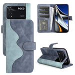 Custodia per cellulare in pelle Flip orizzontale con cuciture, For Xiaomi Poco X4 Pro 5G