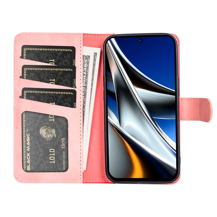 Custodia per cellulare in pelle Flip orizzontale con cuciture, For Xiaomi Poco X4 Pro 5G