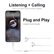 ENKAY Cavo audio per decodifica digitale con adattatore USB-C/Tipo-C da 3,5 mm