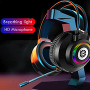 Cuffie da gioco cablate professionali con luce LED GT9 con microfono per PC/PS4/PS5, GT9