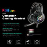 Cuffie da gioco cablate professionali con luce LED GT9 con microfono per PC/PS4/PS5, GT9