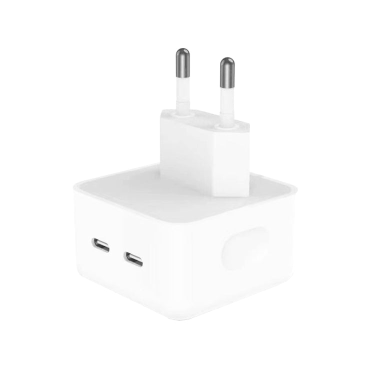 Caricabatterie con doppia porta USB-C/Type-C PD da 35 W per la serie iPhone/iPad, presa europea, EU Plug