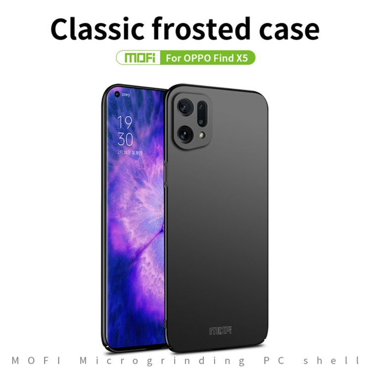 Custodia rigida ultrasottile MOFI Frosted PC, For OPPO Find X5, For OPPO Reno7 5G Global / Find X5 Lite, For OPPO Reno7 4G / F21 Pro 4G, For OPPO Reno7 Pro, For OPPO Reno7 SE