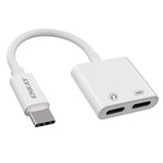Cavo dati USB-C a doppio USB-C per cuffie e ricarica