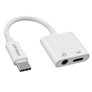 ENKAY ENK-AT106 Cavo dati USB-C/da tipo C a 3,5 mm + cuffie tipo C e adattatore di ricarica