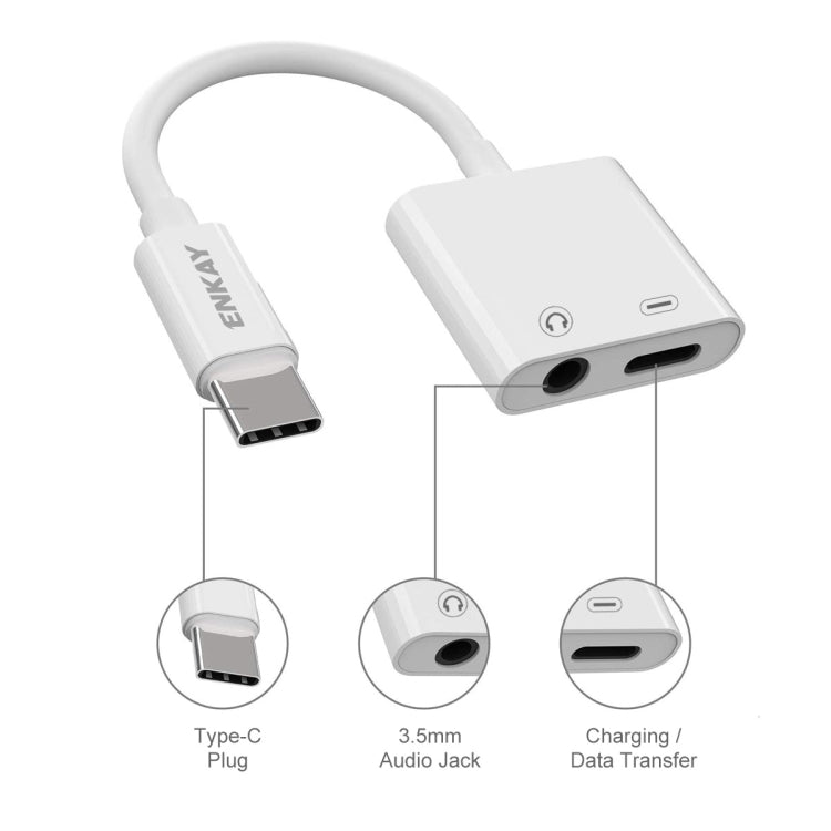 Cavo USB-C a 3,5 mm con cuffie e adattatore ricarica