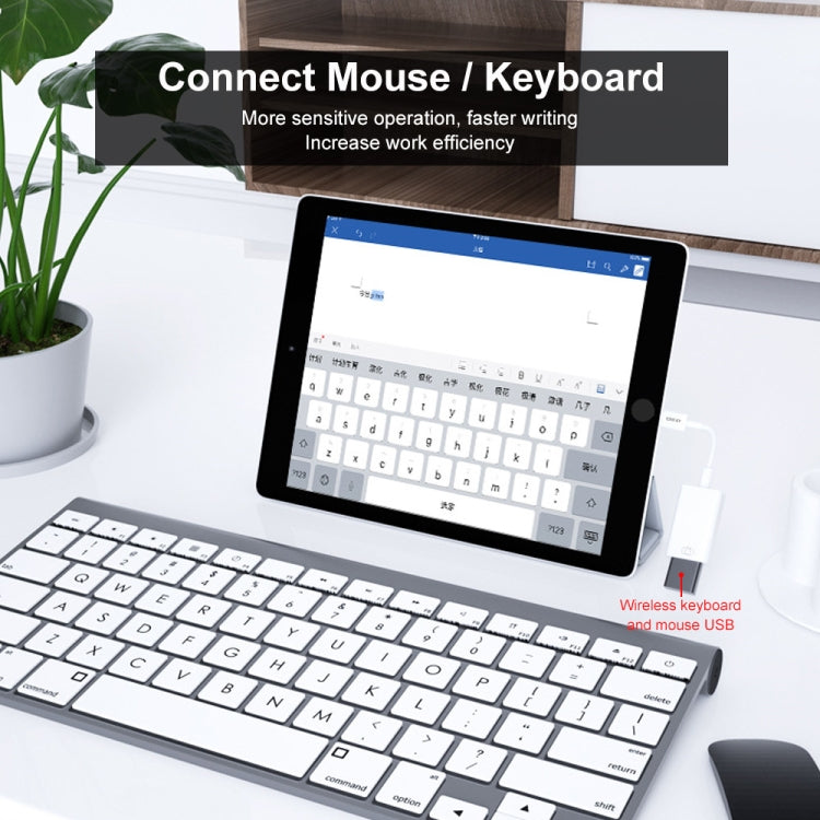 ENKAY ENK-AT108 Cavo dati adattatore OTG da 8 pin a USB 3.0 per iPhone / iPad