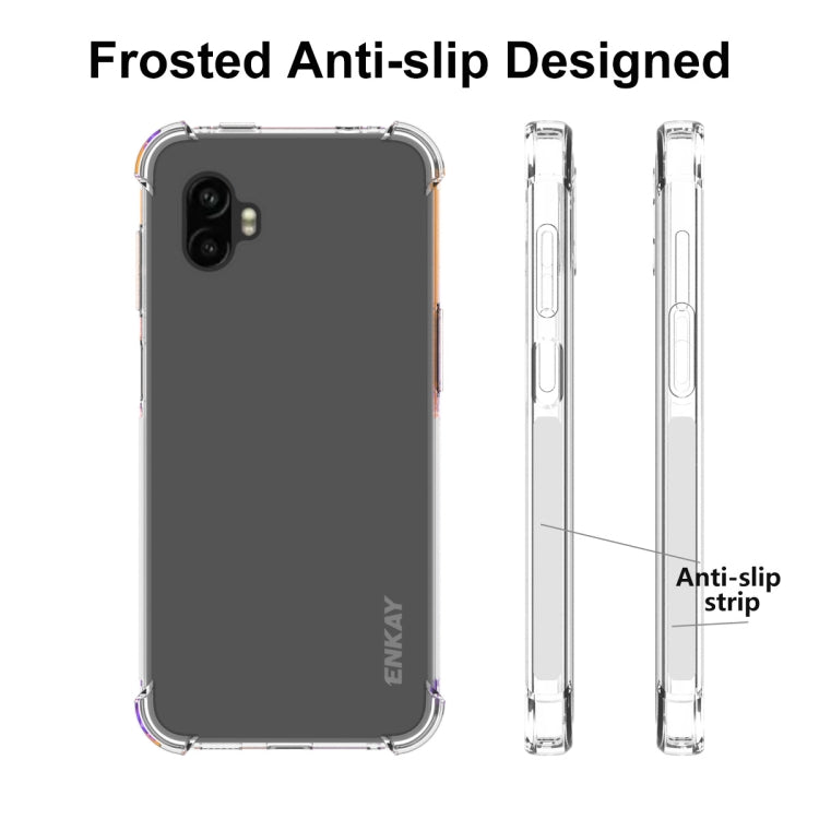 ENKAY Custodia per telefono antiurto in TPU trasparente, For Samsung Galaxy Xcover6 Pro, For Samsung Galaxy M33 5G, For Samsung Galaxy M53 5G