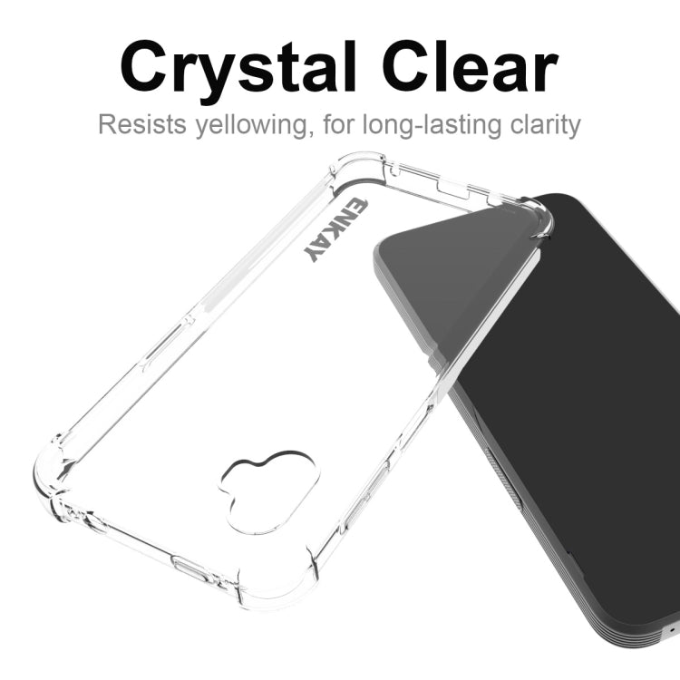 ENKAY Custodia per telefono antiurto in TPU trasparente, For Samsung Galaxy Xcover6 Pro, For Samsung Galaxy M33 5G, For Samsung Galaxy M53 5G