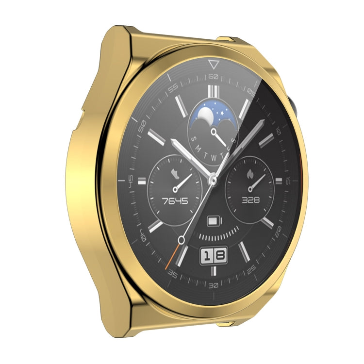 ENKAY Custodia morbida in TPU galvanizzato a copertura totale con protezione dello schermo, For Huawei Watch GT 3 Pro 43mm, For Huawei Watch GT 3 Pro 46mm