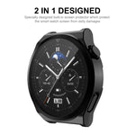 ENKAY Custodia morbida in TPU galvanizzato a copertura totale con protezione dello schermo, For Huawei Watch GT 3 Pro 43mm, For Huawei Watch GT 3 Pro 46mm