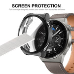ENKAY Custodia morbida in TPU galvanizzato a copertura totale con protezione dello schermo, For Huawei Watch GT 3 Pro 43mm, For Huawei Watch GT 3 Pro 46mm
