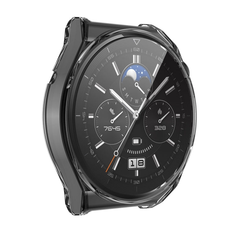 ENKAY Custodia in TPU trasparente a copertura totale con protezione dello schermo, For Huawei Watch GT 3 Pro 43mm, For Huawei Watch GT 3 Pro 46mm