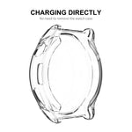 ENKAY Custodia in TPU trasparente a copertura totale con protezione dello schermo, For Huawei Watch GT 3 Pro 43mm, For Huawei Watch GT 3 Pro 46mm