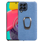 Custodia per telefono in pelle PU a nido d'ape con supporto ad anello per Samsung Galaxy M53, For Samsung Galaxy M53
