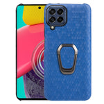 Custodia per telefono in pelle PU a nido d'ape con supporto ad anello per Samsung Galaxy M53, For Samsung Galaxy M53