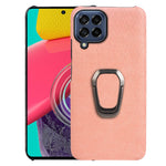Custodia per telefono in pelle PU a nido d'ape con supporto ad anello per Samsung Galaxy M53, For Samsung Galaxy M53