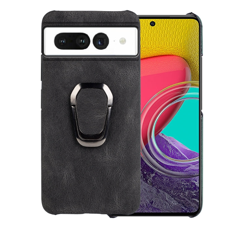 Per la custodia del telefono in PU con supporto per anello Google Pixel 7, For Google Pixel 7