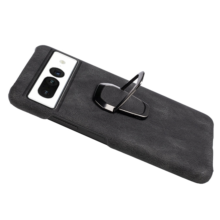 Per la custodia del telefono in PU con supporto per anello Google Pixel 7, For Google Pixel 7