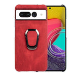 Per la custodia del telefono in PU con supporto per anello Google Pixel 7, For Google Pixel 7