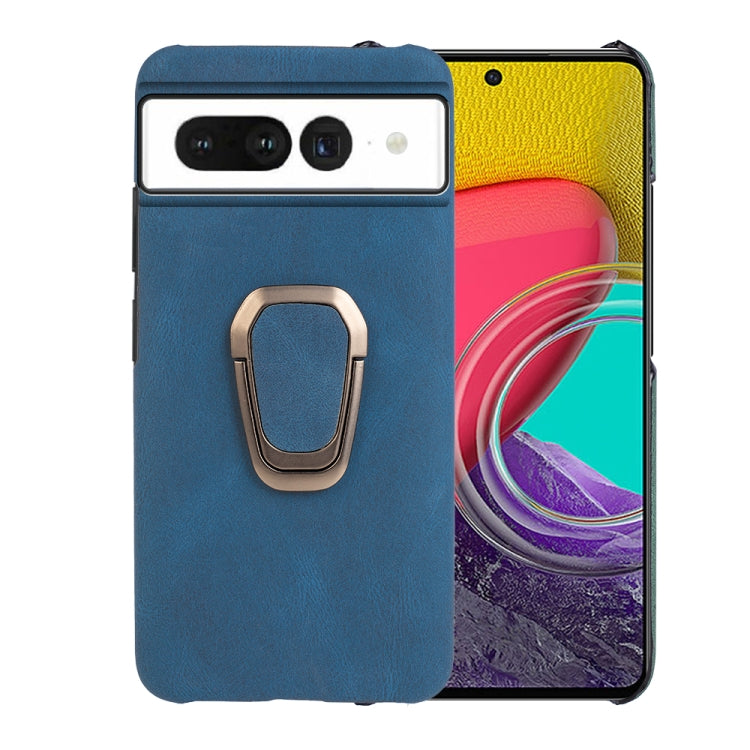 Per la custodia del telefono in PU con supporto per anello Google Pixel 7, For Google Pixel 7