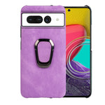 Per la custodia del telefono in PU con supporto per anello Google Pixel 7, For Google Pixel 7