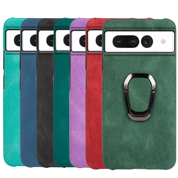 Per la custodia del telefono in PU con supporto per anello Google Pixel 7, For Google Pixel 7