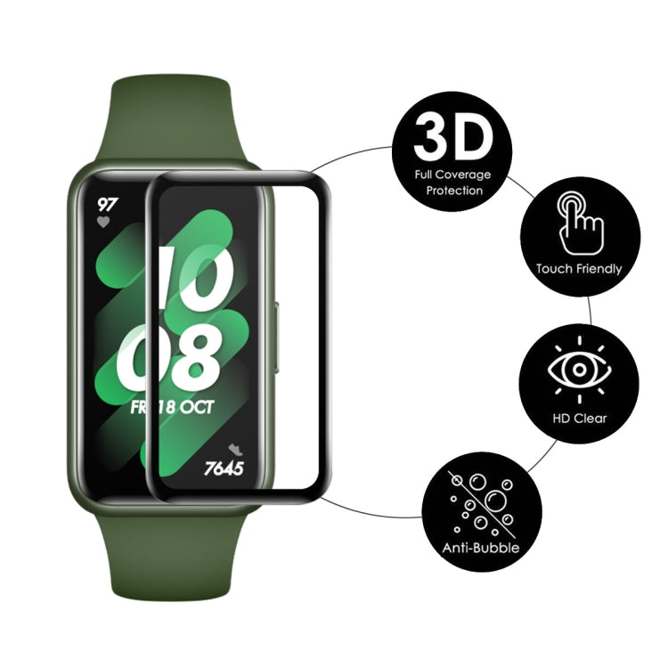 Per Huawei Band 7/6 / Honor Band 6 ENKAY 3D Full Coverage Soft PC Edge + PMMA HD Screen Watch Film, 1 PC, 2 PCS, 5 PCS, 10 PCS