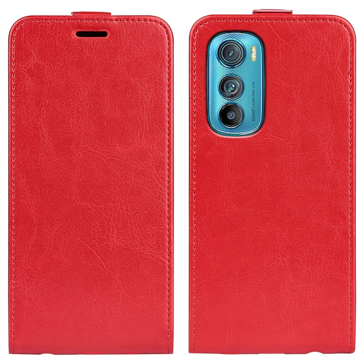 Per Motorola Moto Edge 30 5G R64 Custodia in pelle con vibrazione verticale Texture, For Motorola Moto Edge 30 5G