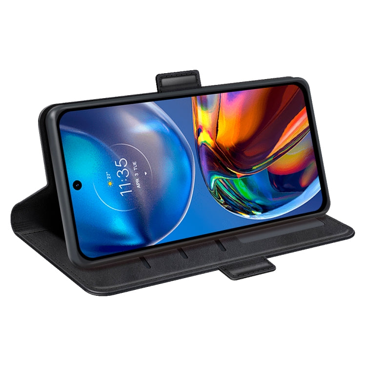 Per Motorola Moto E32 4G Custodia per cellulare in pelle a vibrazione orizzontale con fibbia magnetica a doppio lato, For Motorola Moto E32 4G