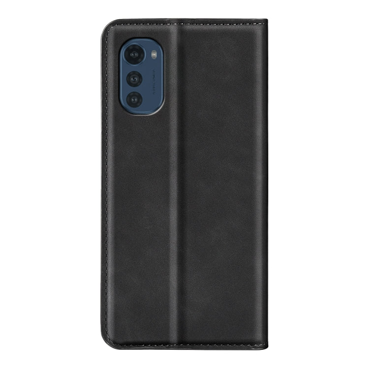 Per Motorola Moto E32 4G Custodia per telefono in pelle con aspirazione magnetica retro-pelle, For Motorola Moto E32 4G