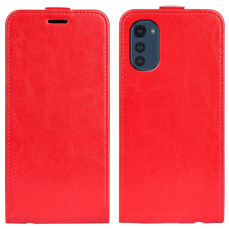 Per Motorola Moto E32 4G R64 Custodia per telefono in pelle con vibrazione verticale singola, For Motorola Moto E32 4G