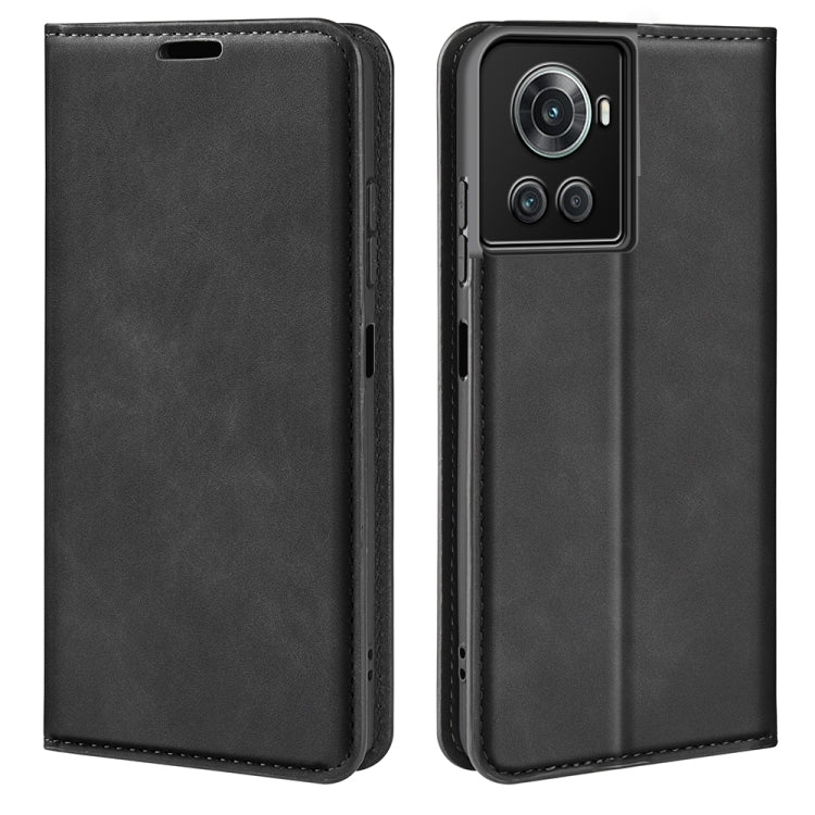 Per OnePlus Ace / 10R Custodia per telefono in pelle con aspirazione magnetica retro-pelle, For OnePlus Ace / 10R