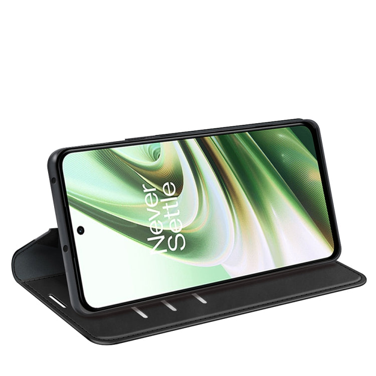 Per OnePlus Ace / 10R Custodia per telefono in pelle con aspirazione magnetica retro-pelle, For OnePlus Ace / 10R