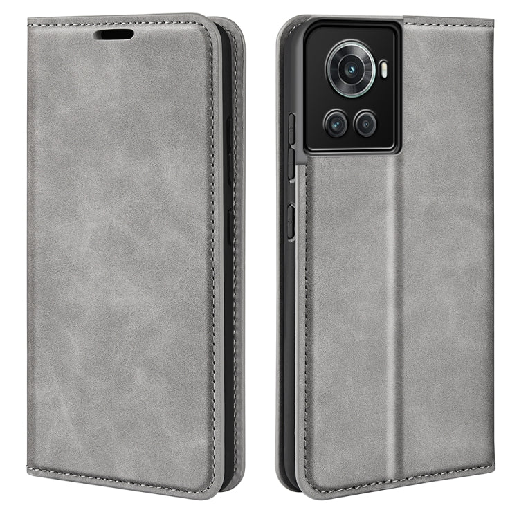 Per OnePlus Ace / 10R Custodia per telefono in pelle con aspirazione magnetica retro-pelle, For OnePlus Ace / 10R