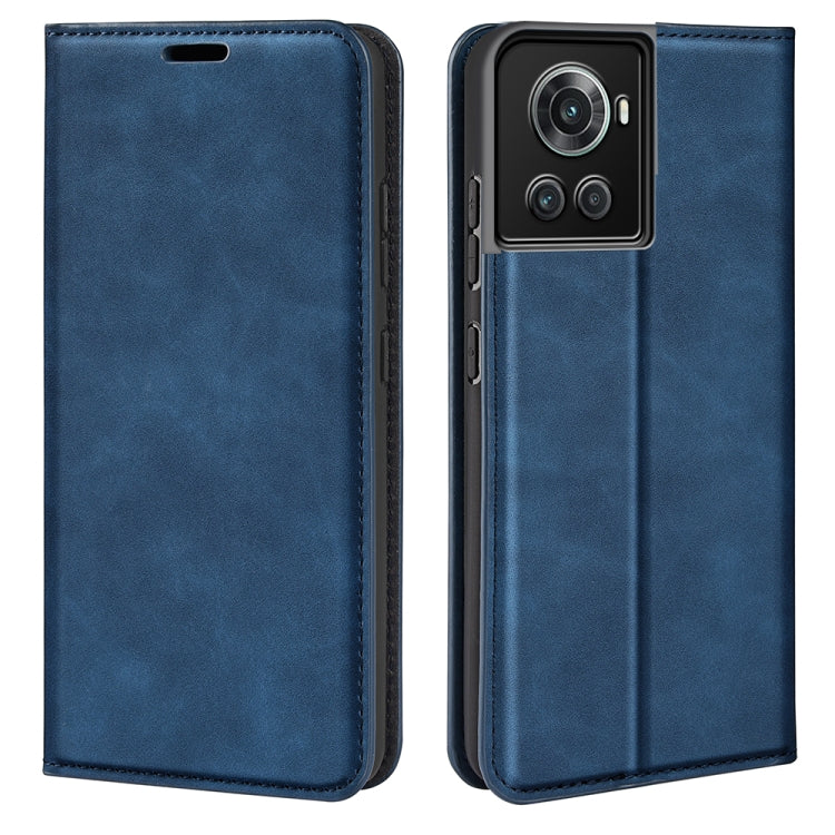 Per OnePlus Ace / 10R Custodia per telefono in pelle con aspirazione magnetica retro-pelle, For OnePlus Ace / 10R