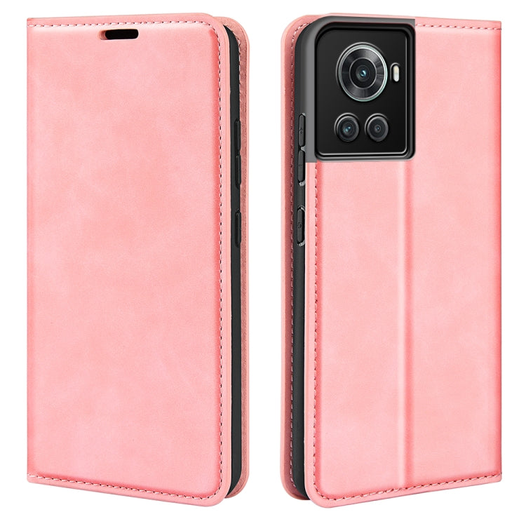 Per OnePlus Ace / 10R Custodia per telefono in pelle con aspirazione magnetica retro-pelle, For OnePlus Ace / 10R