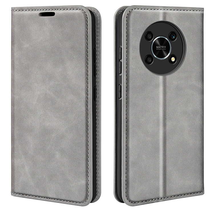 Per Honor X30 / Magic 4 Lite Custodia in pelle con ventosa magnetica retro-skin, For Honor X30 / Magic 4 Lite